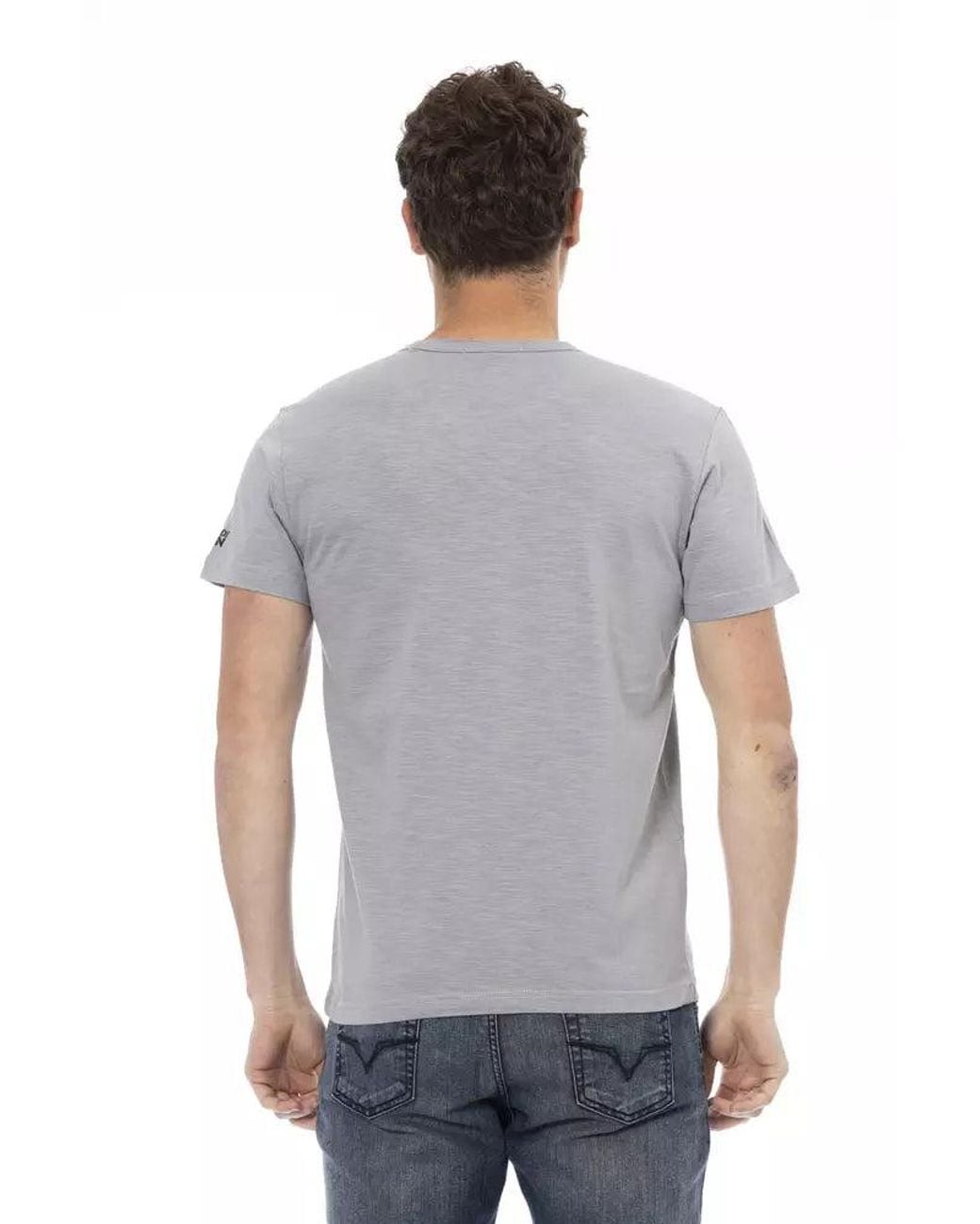 TRUSSARDI ACTION Gray Cotton Men T for men
