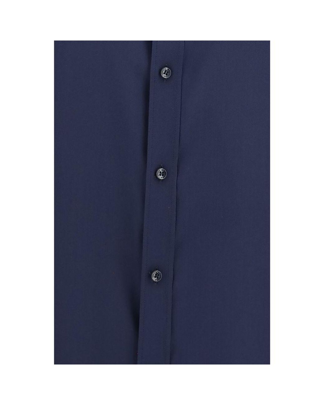 Dolce & Gabbana Blue Silk Dress Shirt for men