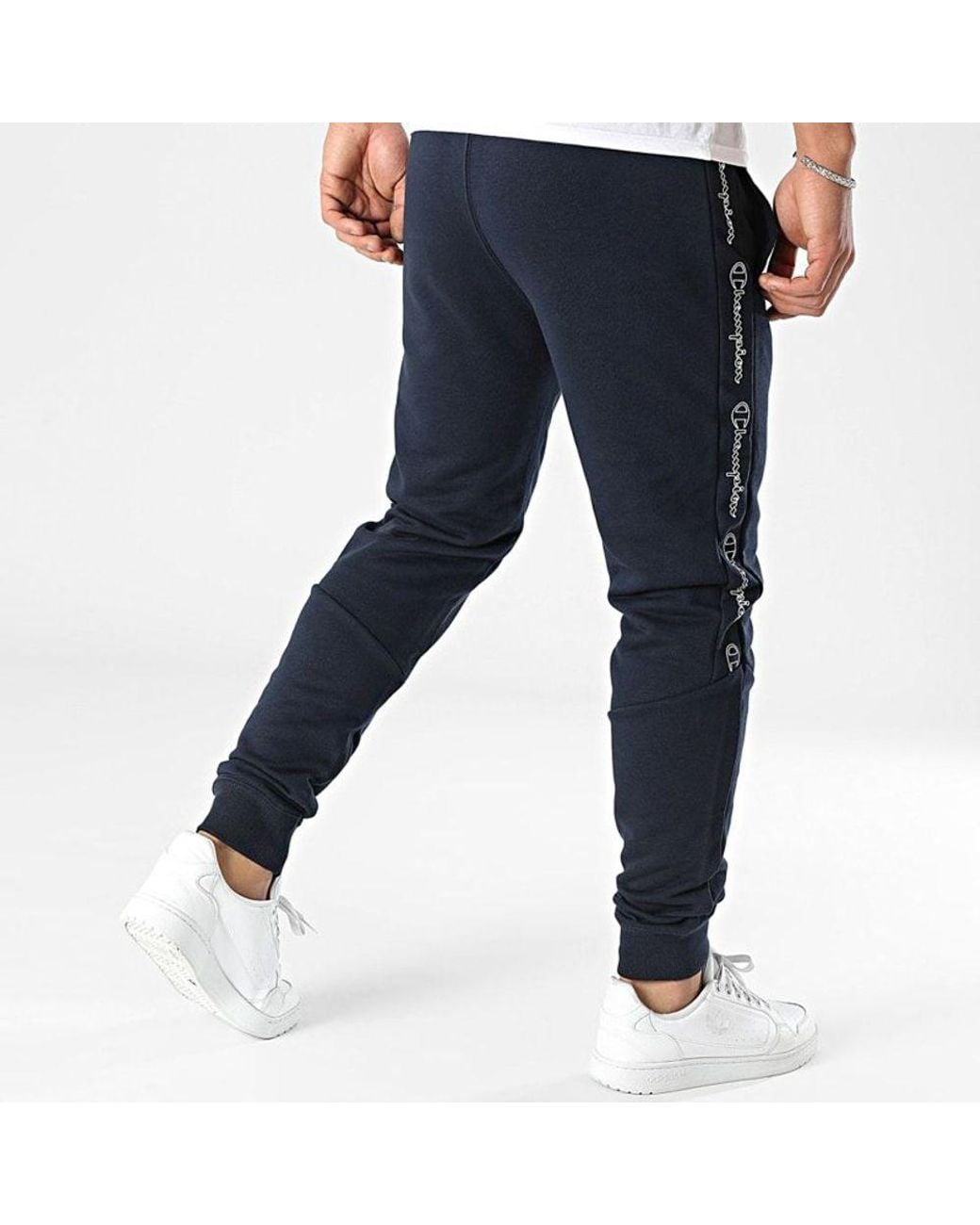 Champion Blue Cotton Joggers (Workout Pants) for men