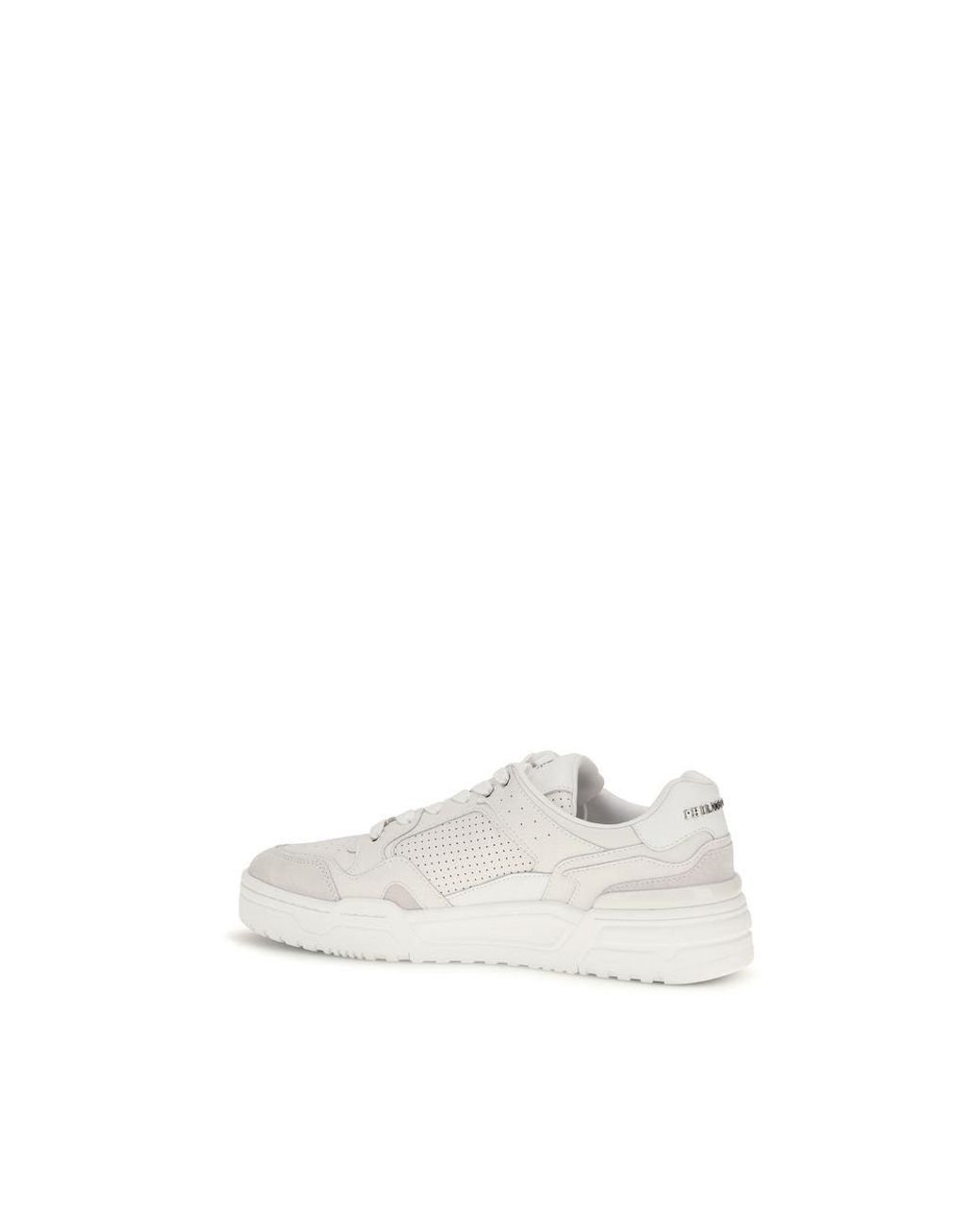Philipp Plein White Polyester Low Top Sneakers for men