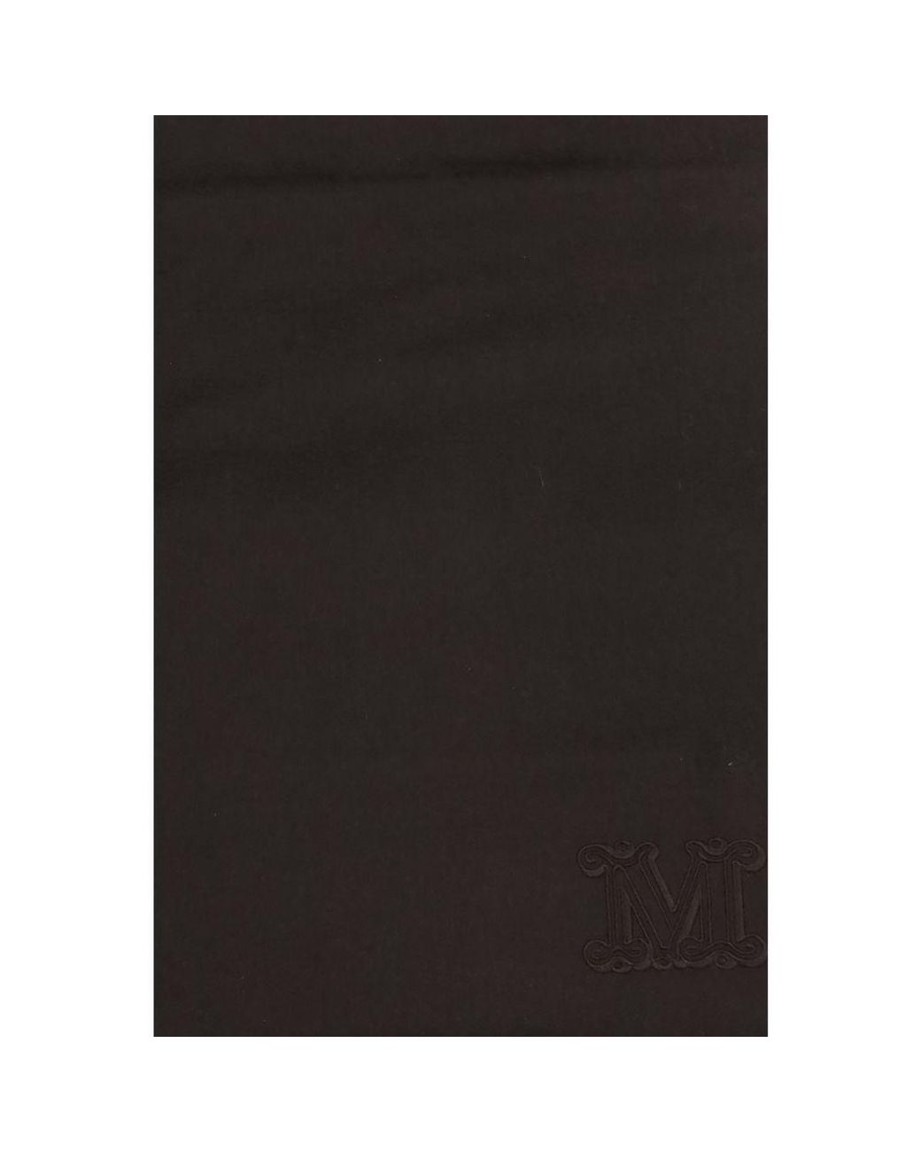 Max Mara Black Brown Cashmere Scarf