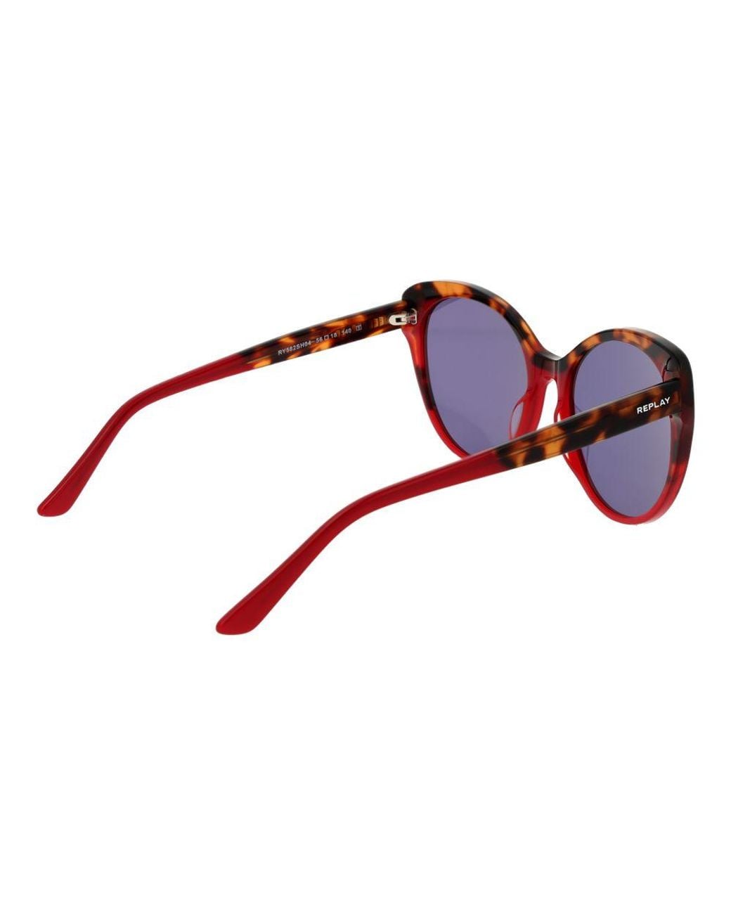 Replay Red Plastic Sunglasses