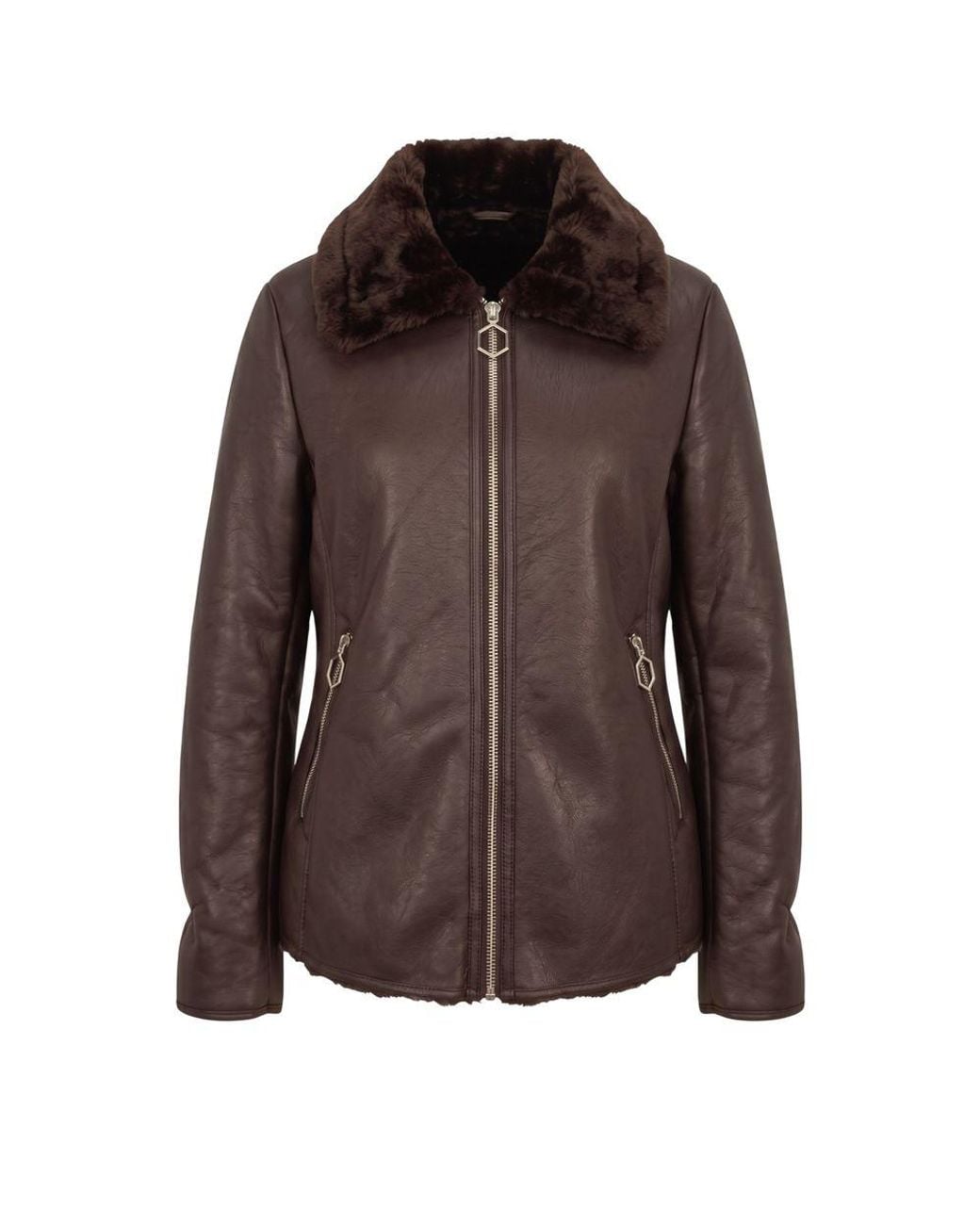 Baldinini Brown Polyester Jacket