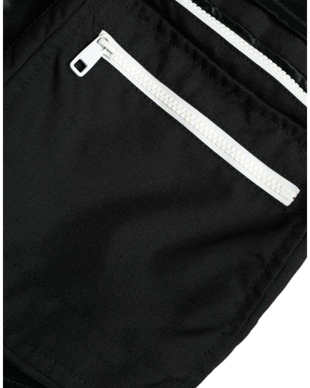 Dolce & Gabbana Black Nylon Cargo Jogger Sweatpants Pants for men