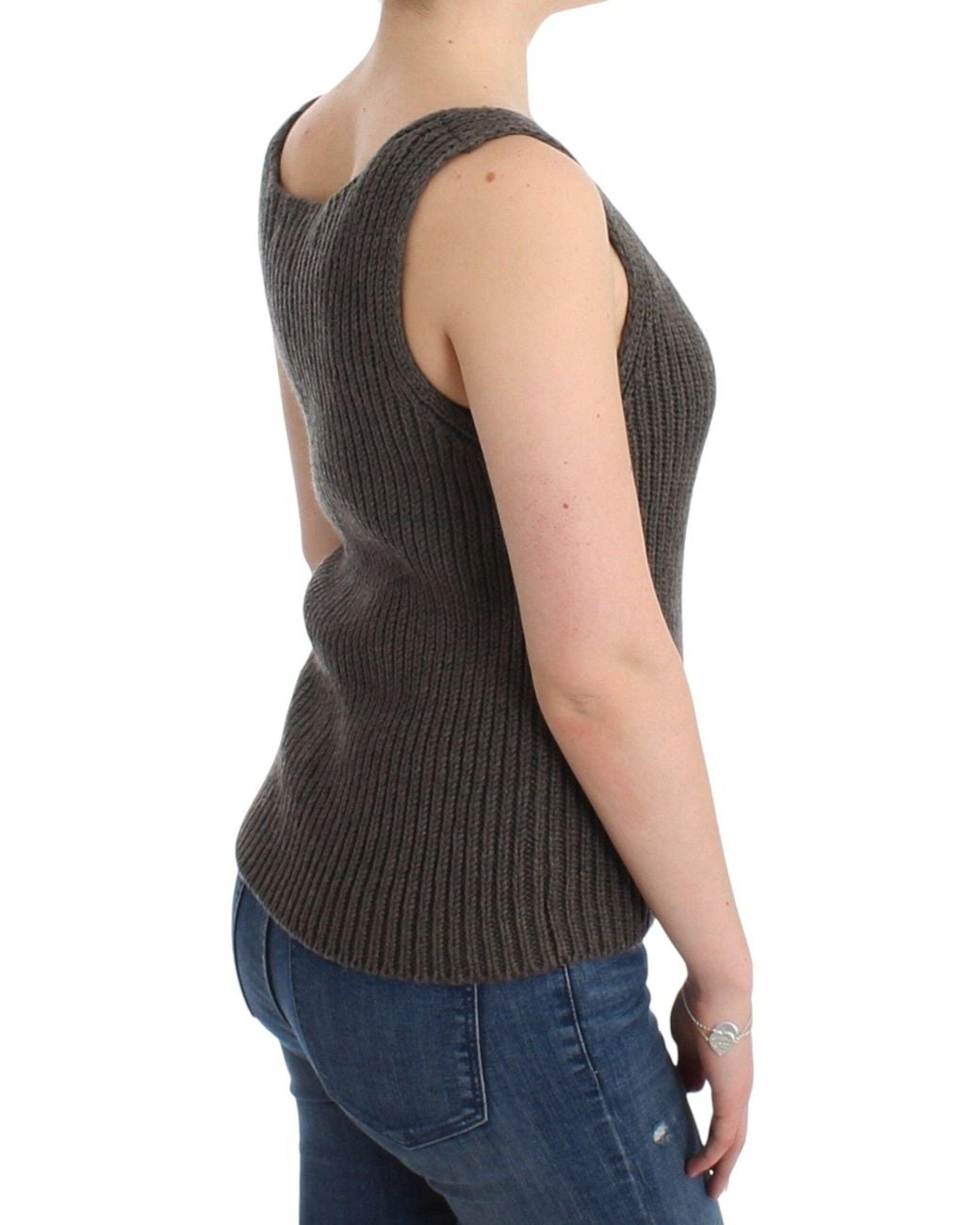 Ermanno Scervino Black Chic Knit Crew Neck Top