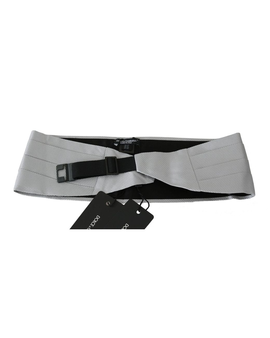 Dolce & Gabbana Black Dolce & Gabbana Silk Cummerbund Belt for men