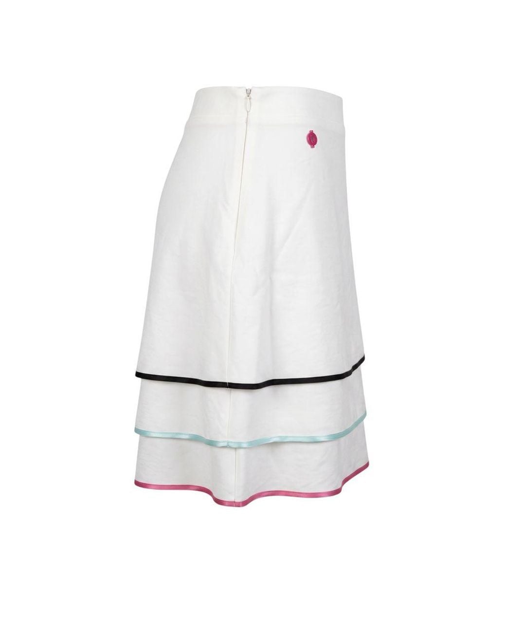 Trussardi White Viscose Skirt