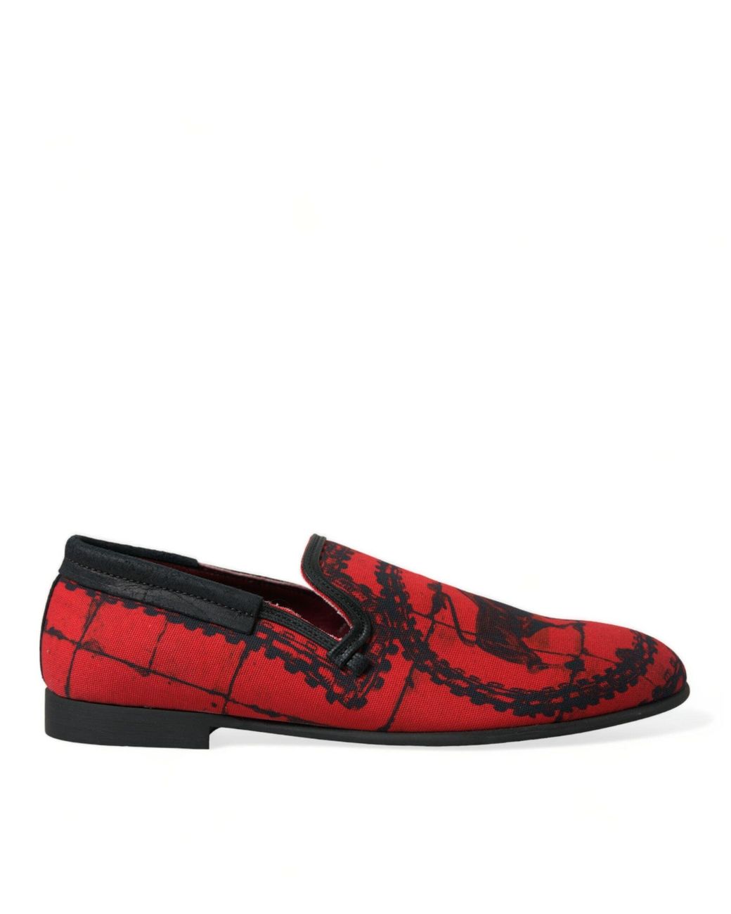 Dolce & Gabbana Red Torero Loafers Slippers Shoes for men