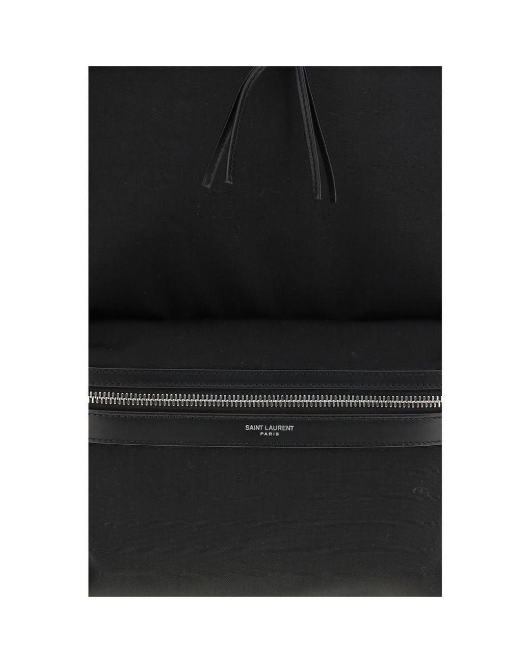 Saint Laurent Black Nylon Backpack for men