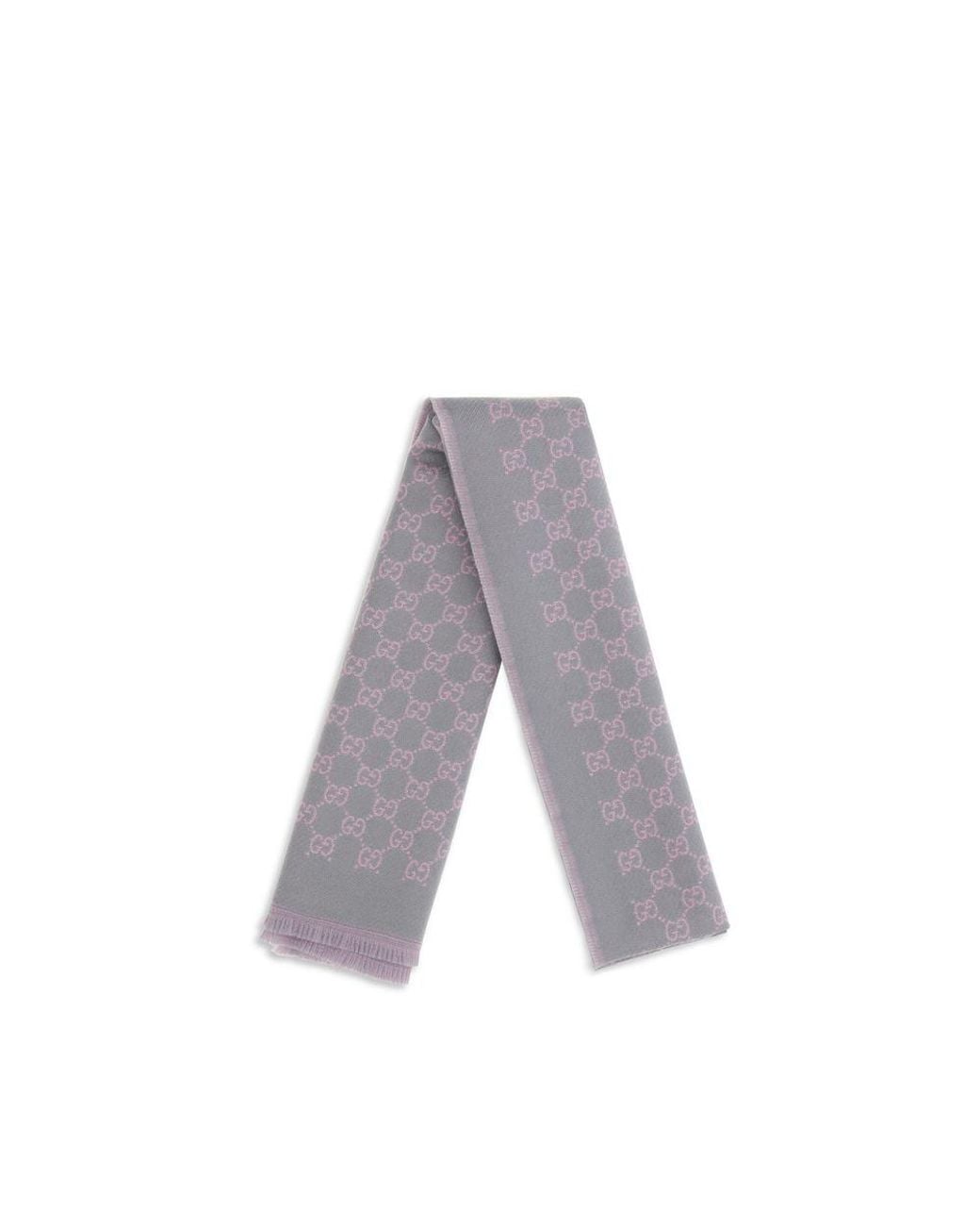 Gucci Gray Multicolor Wool Oves Aries Scarf