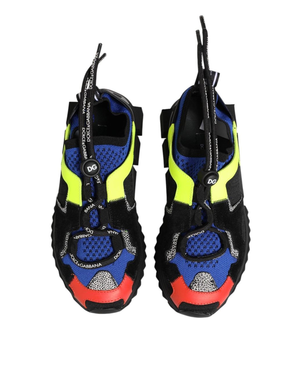 Dolce & Gabbana Blue Mesh Sorrento Trekking Sneakers Shoes