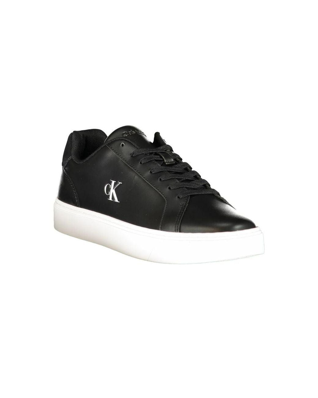 Calvin Klein Black Polyurethane Sneaker for men