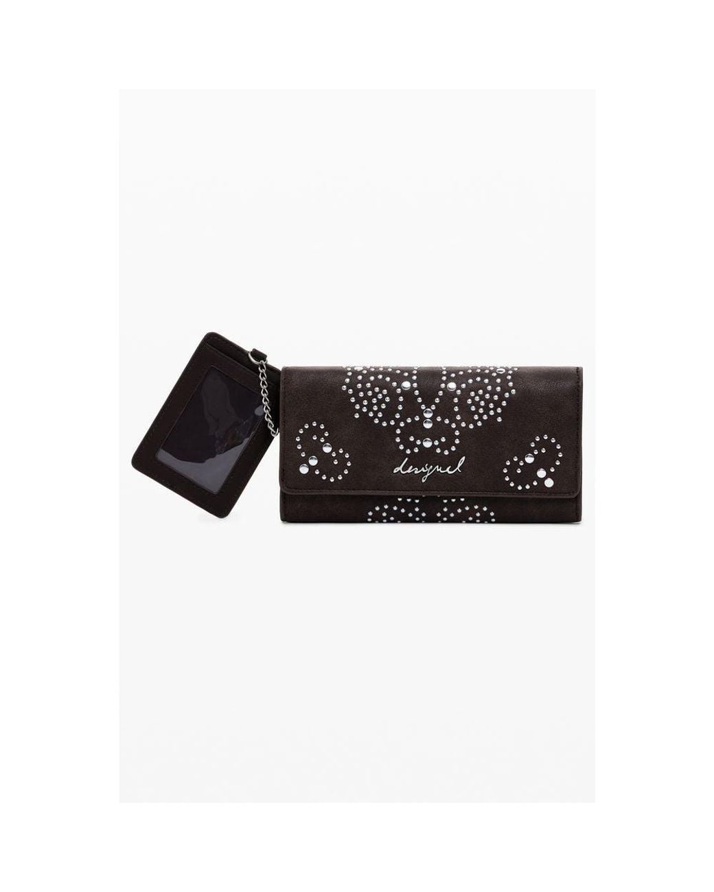 Desigual Black Polyethylene Wallet With Multiple Compartments