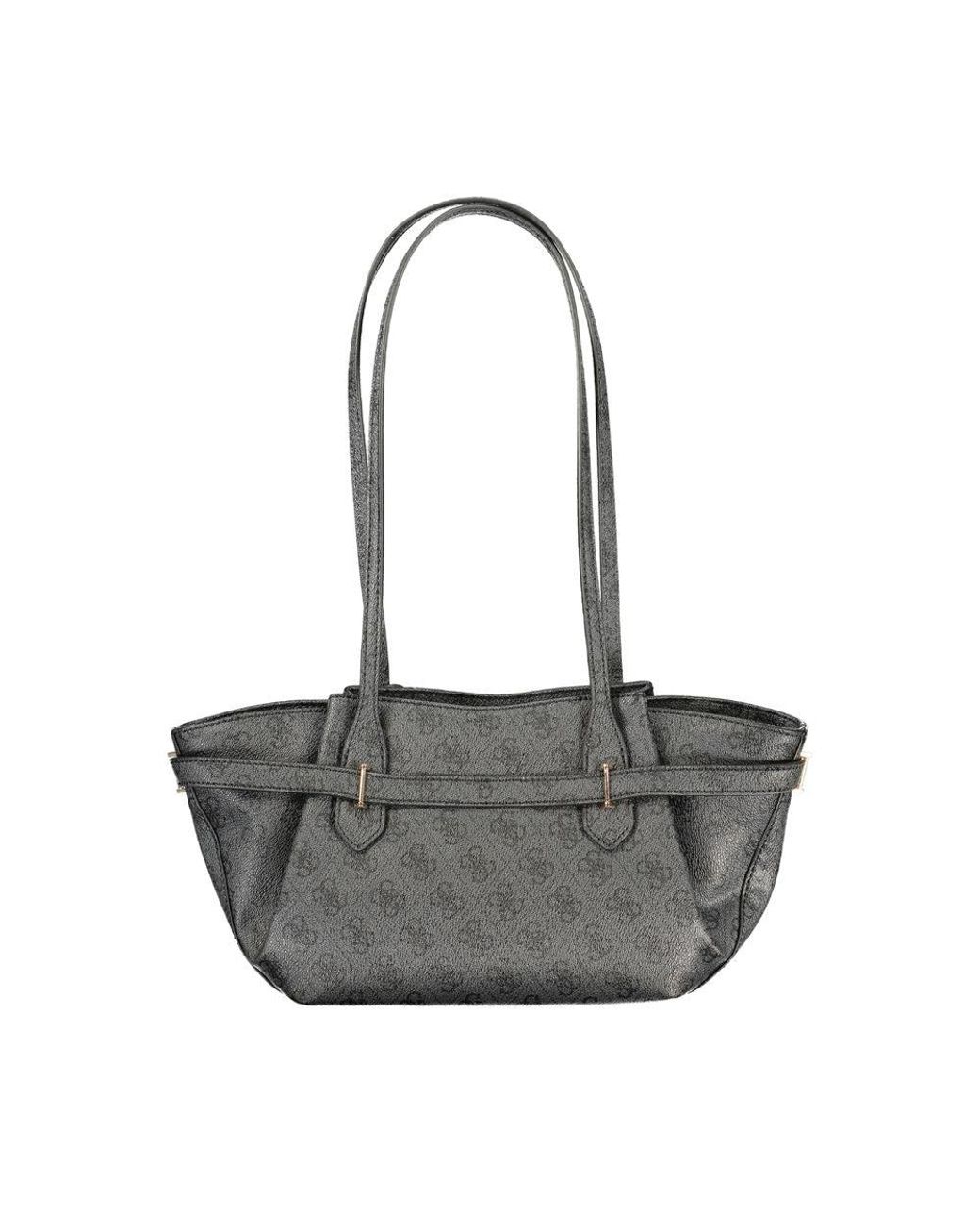 Guess Gray Black Polyurethane 's Handbag