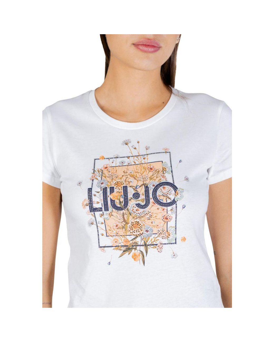 Liu Jo Blue Cotton T-Shirt