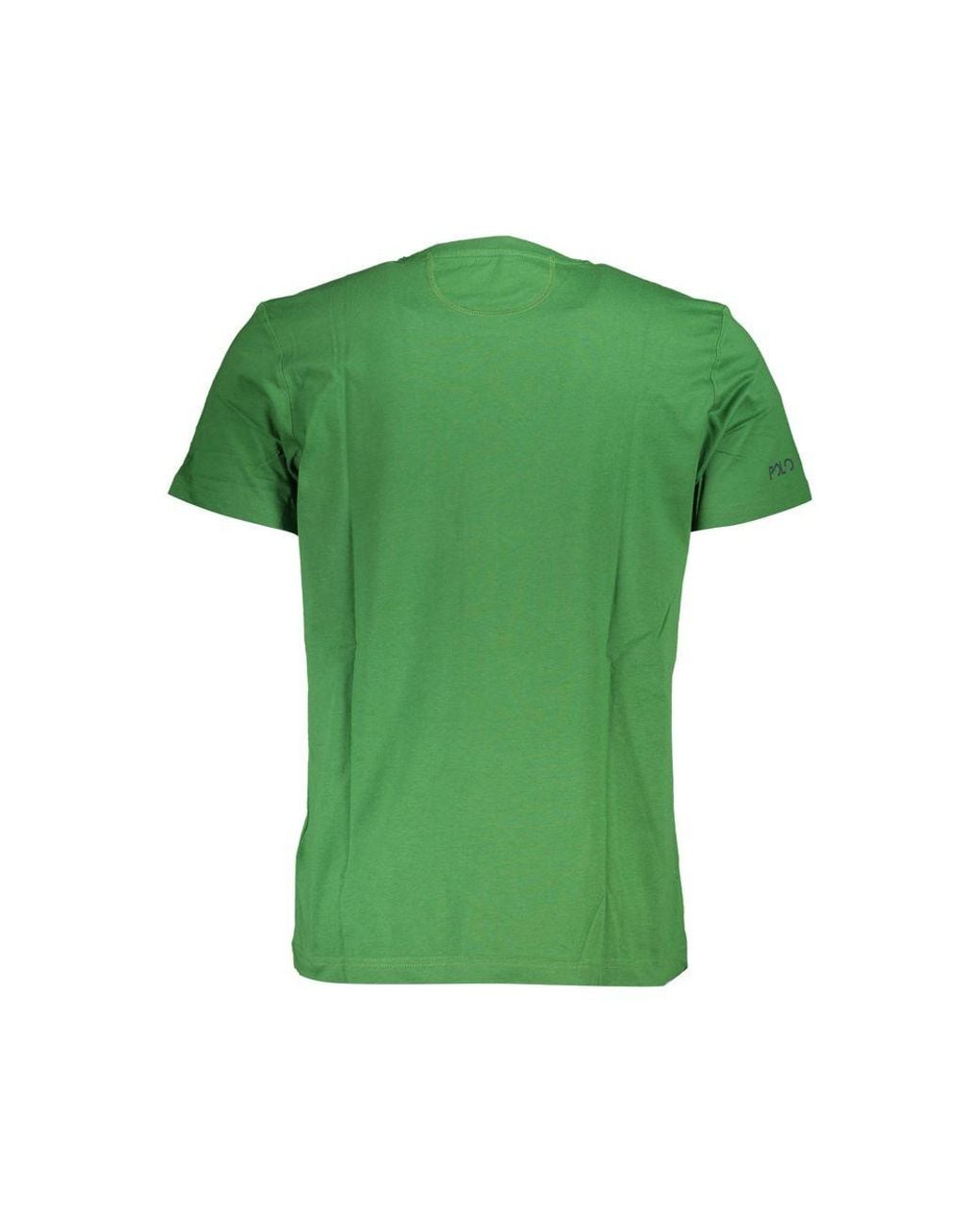 La Martina Green Cotton T-Shirt for men