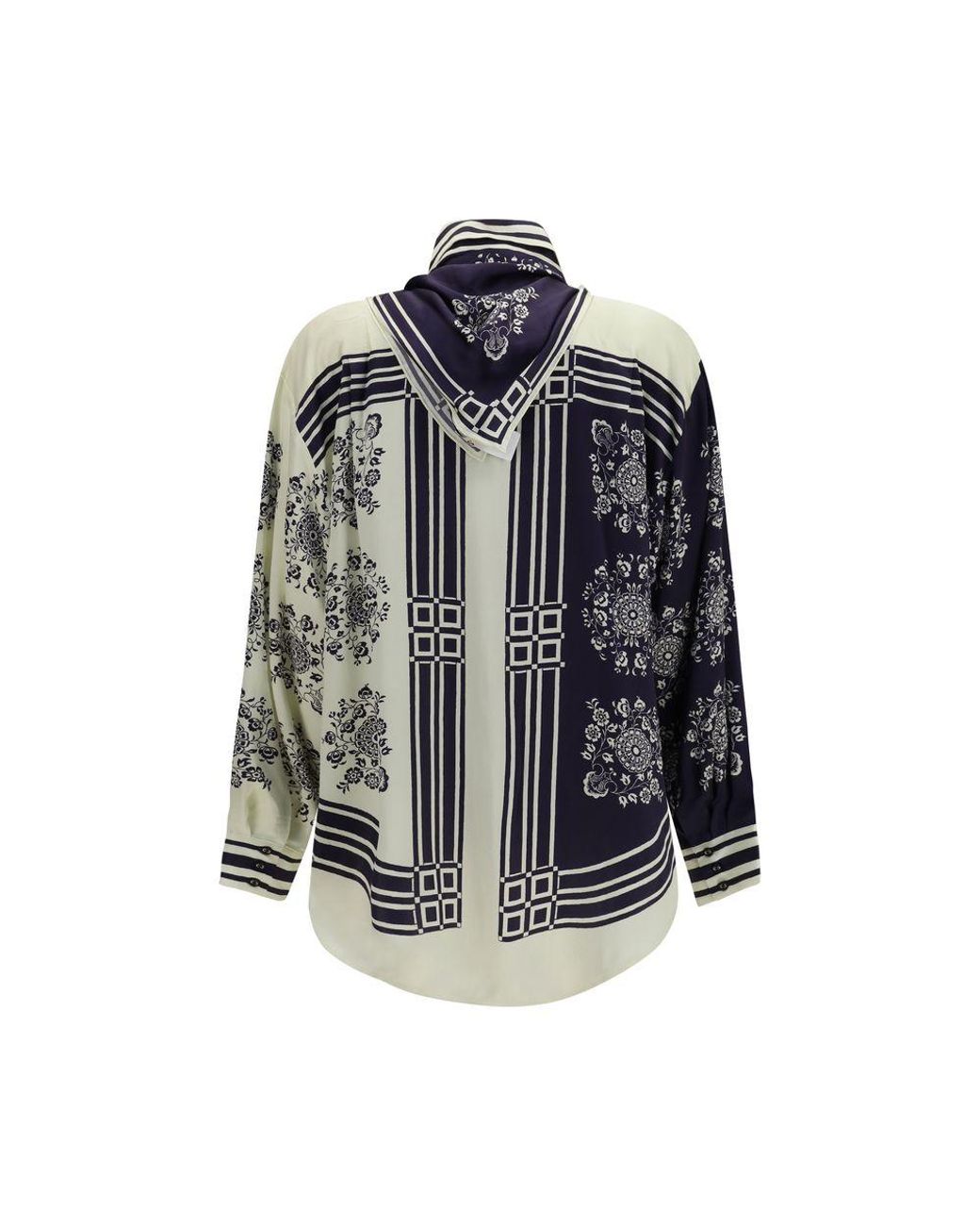 ALÉMAIS Blue Silk Shirt