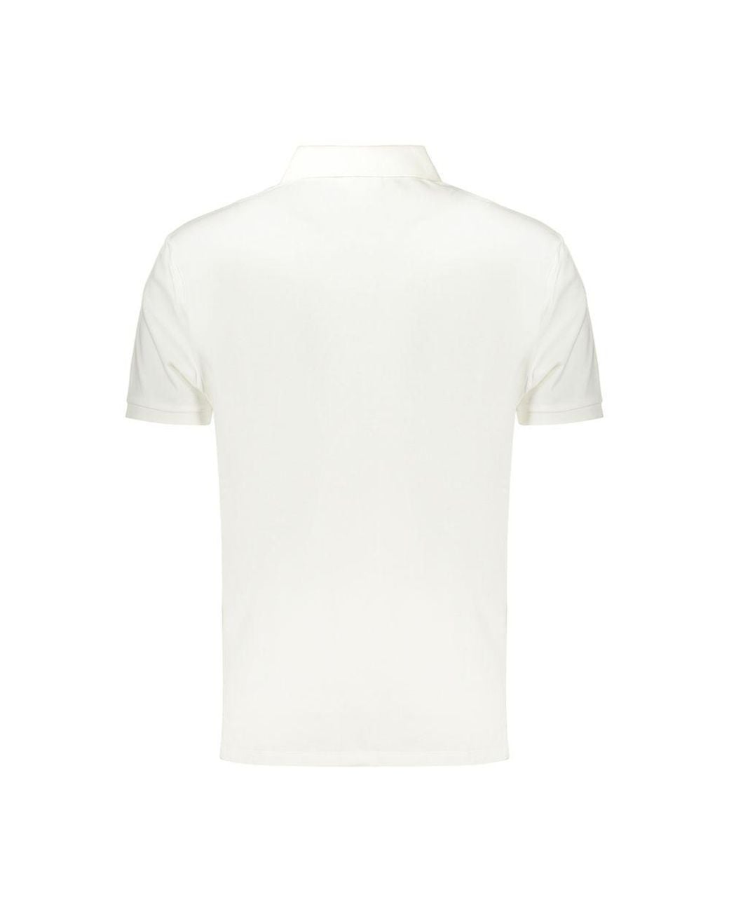 Calvin Klein White Cotton Men's Polo Shirt for men
