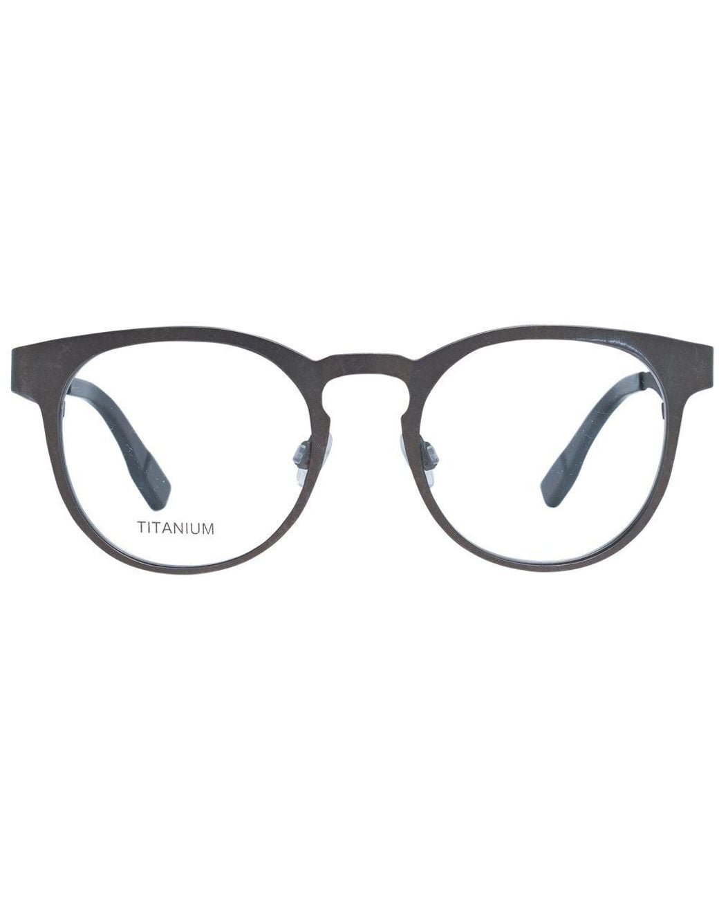 Zegna Black Titanium Glasses (Frames) for men