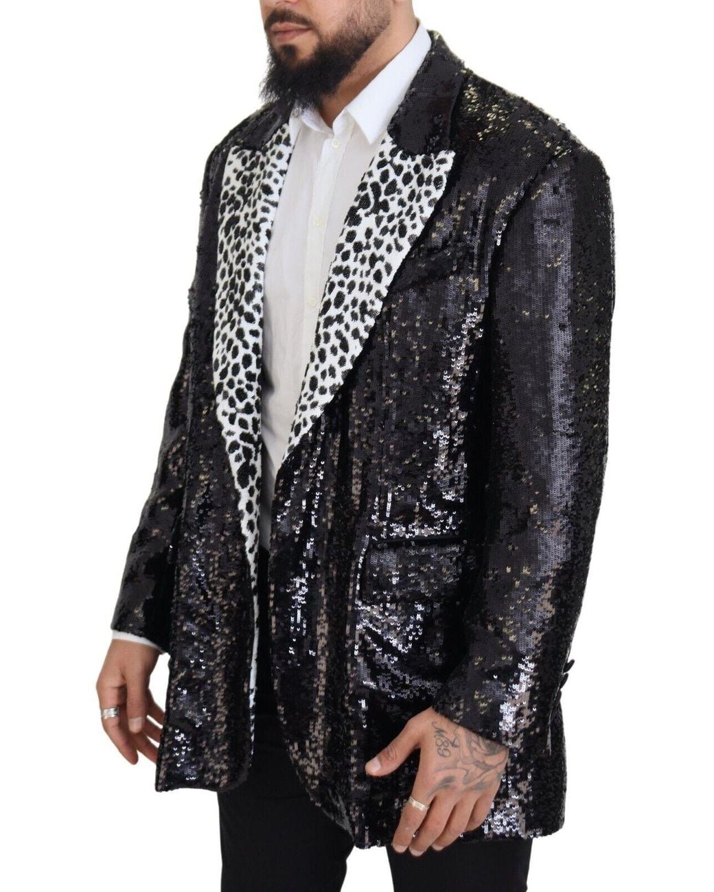 Dolce & Gabbana Black Elegant Single Breasted Blazer for men