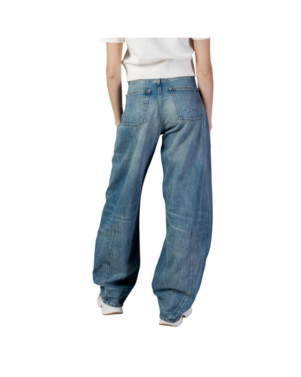 Tommy Hilfiger Blue Recycled Cotton Flared Jeans