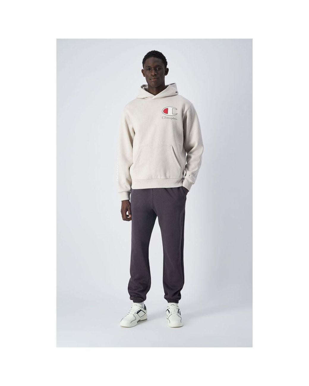 Champion White Cotton Sweatshirt for men