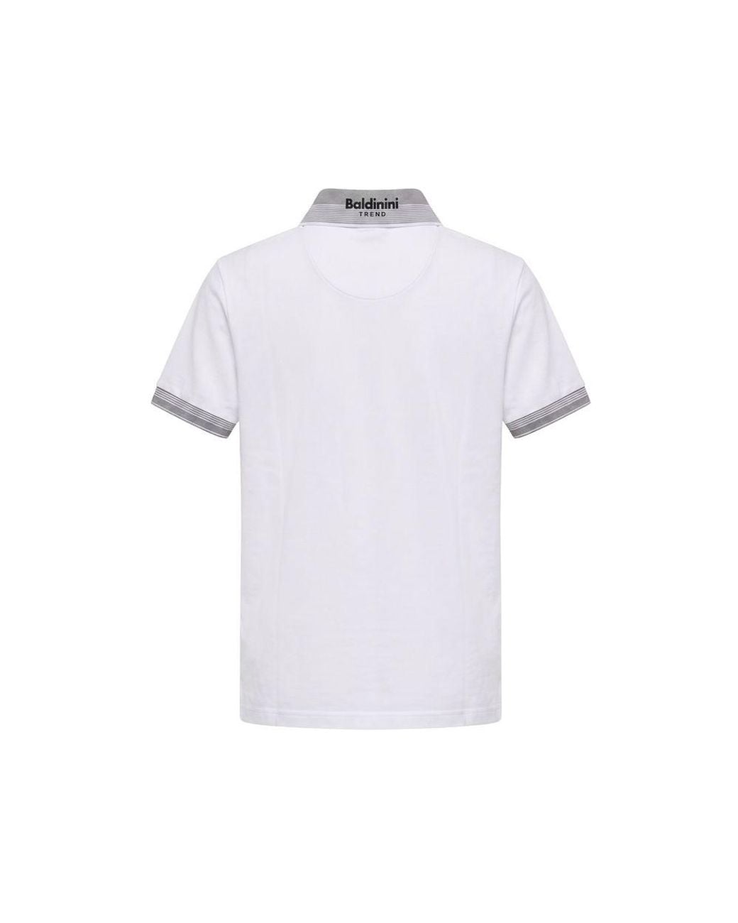 Baldinini White Cotton Men Polo for men