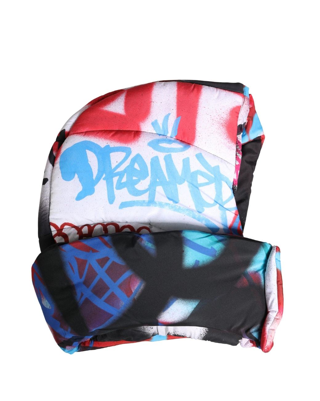 Dolce & Gabbana Blue Graffiti Whole Head Wrap Capello Hat for men
