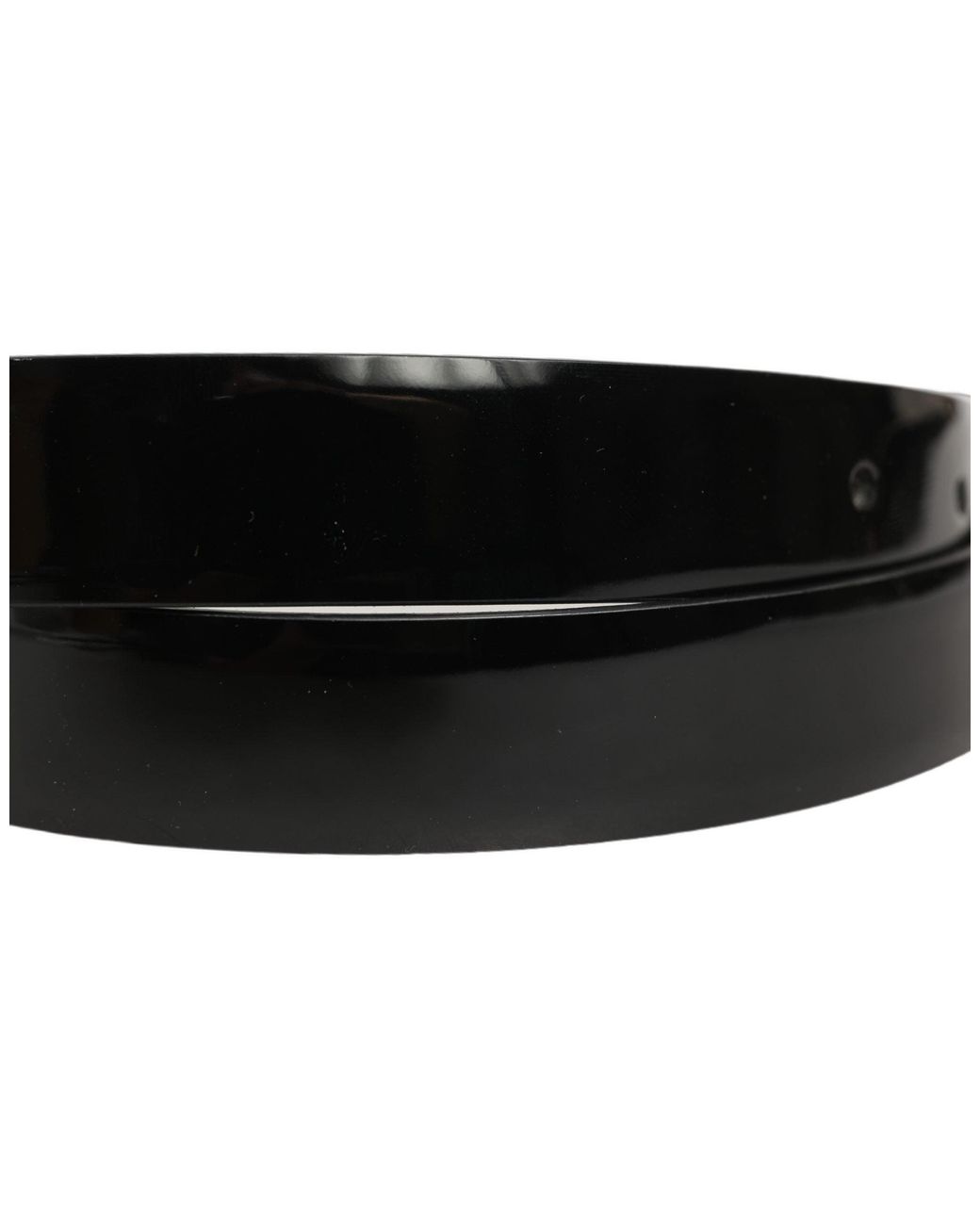Dolce & Gabbana Black Classic Leather Gold Tone Buckle Belt for men