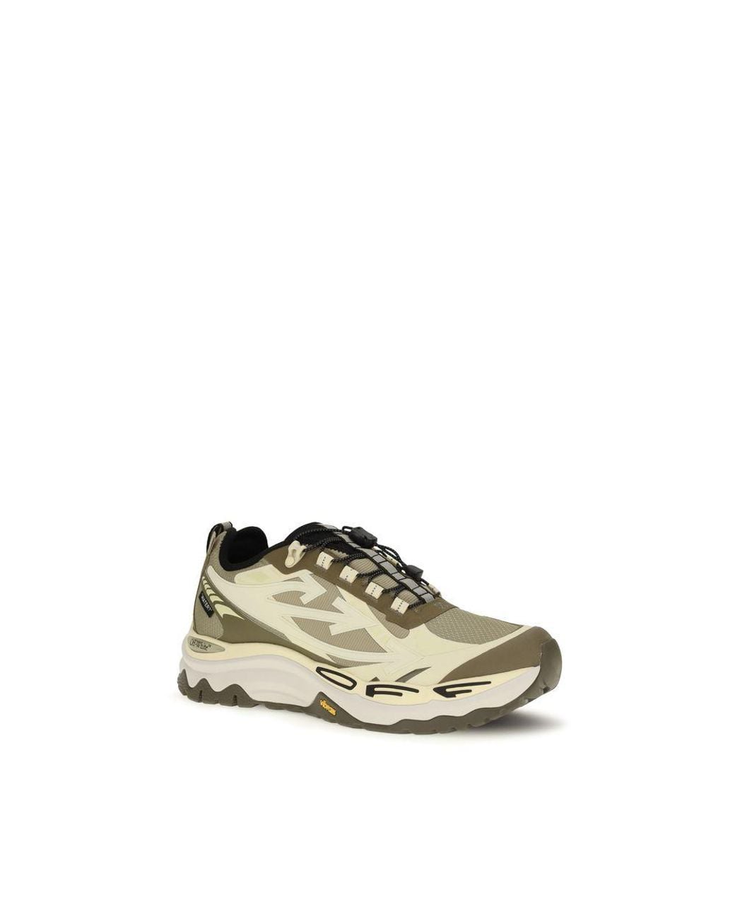 Off-White c/o Virgil Abloh Natural Bicolor Polyester Athletic Sneakers - Eu39/us6 for men
