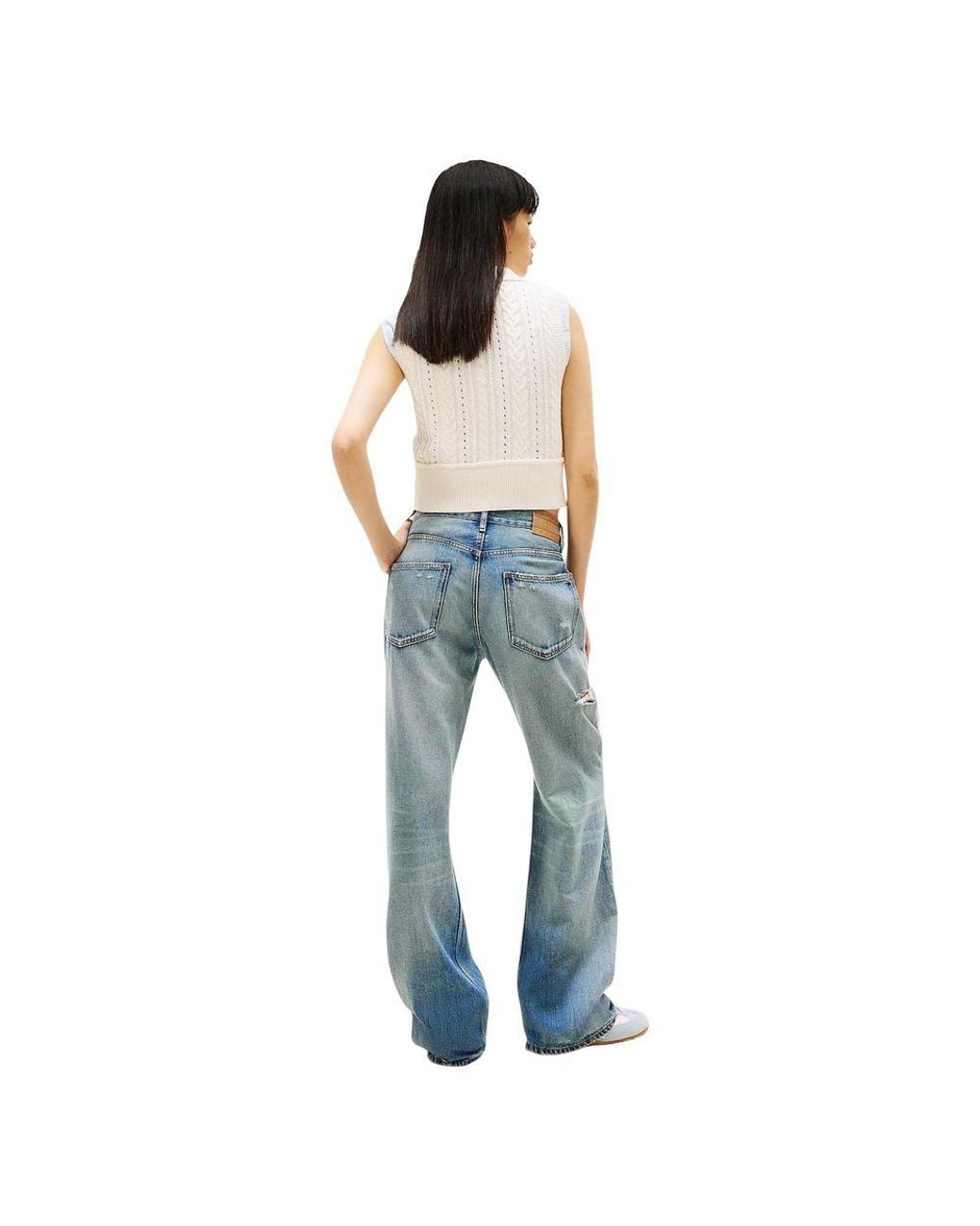 Tommy Hilfiger Blue Recycled Cotton Boyfriend Jeans