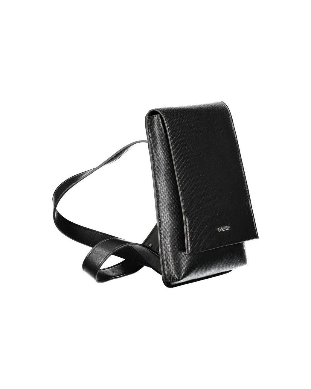 Calvin Klein Black Polyester Shoulder Bag for men