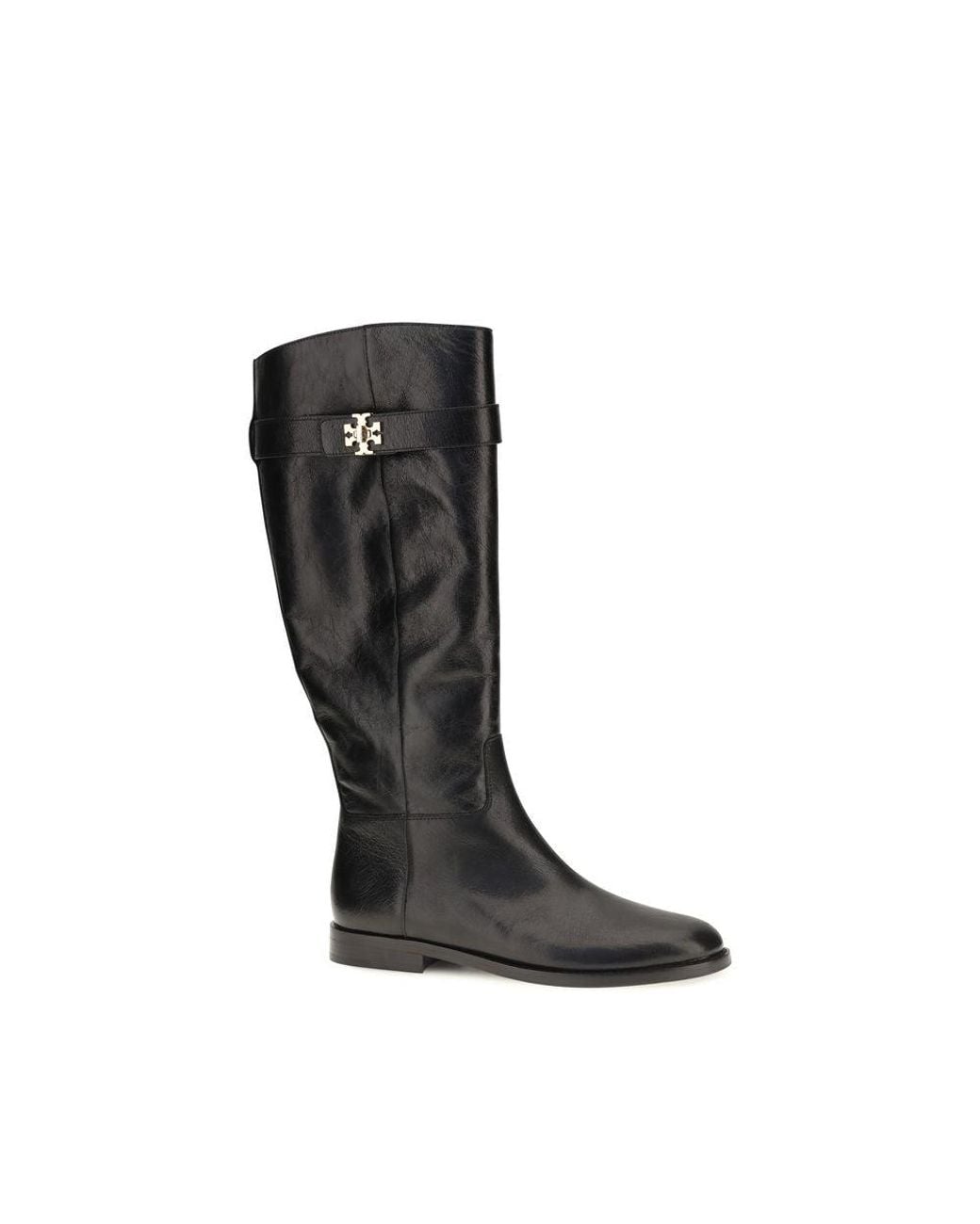 Tory Burch Black Calf Leather Bos Taurus Ankle Boots