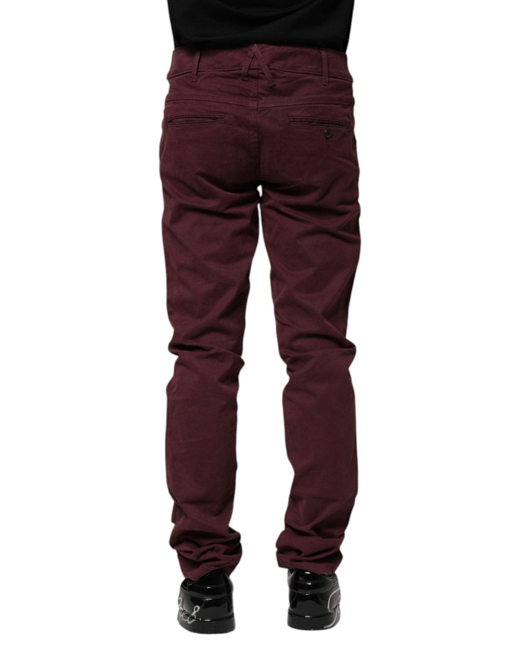 CYCLE Red Maroon Cotton Stretch Skinny Fit Men Denim Jeans for men