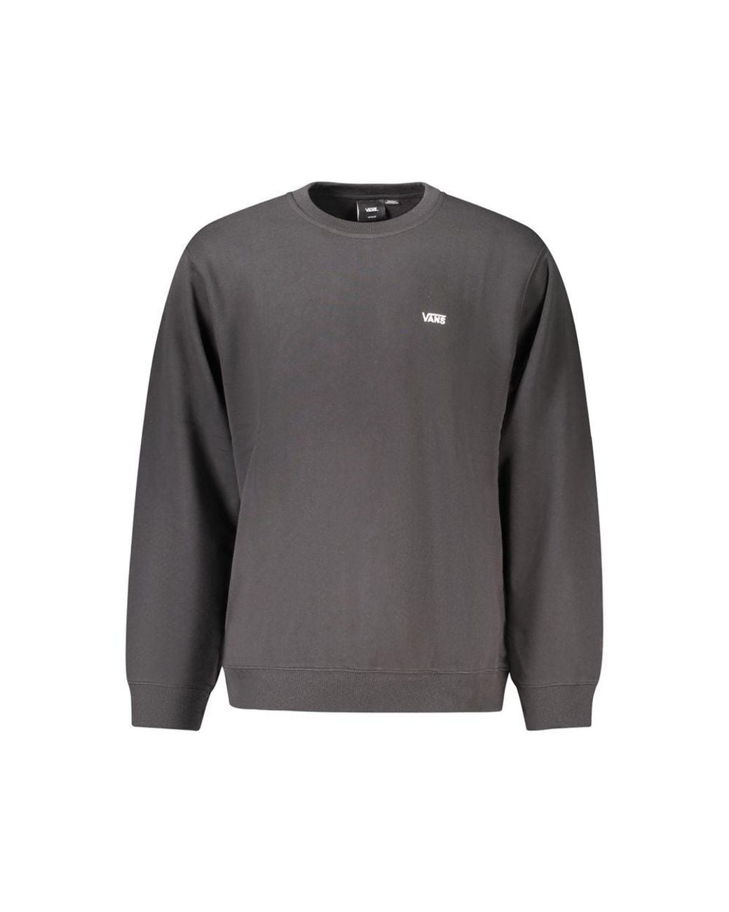 Vans Gray Black Cotton Men's Sweatshirt for men