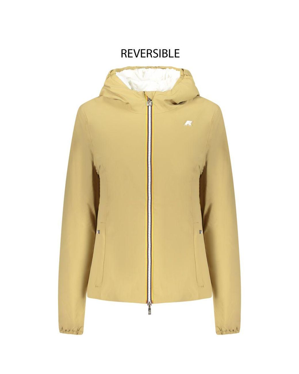 K-Way Yellow Beige Nylon S Jacket - S