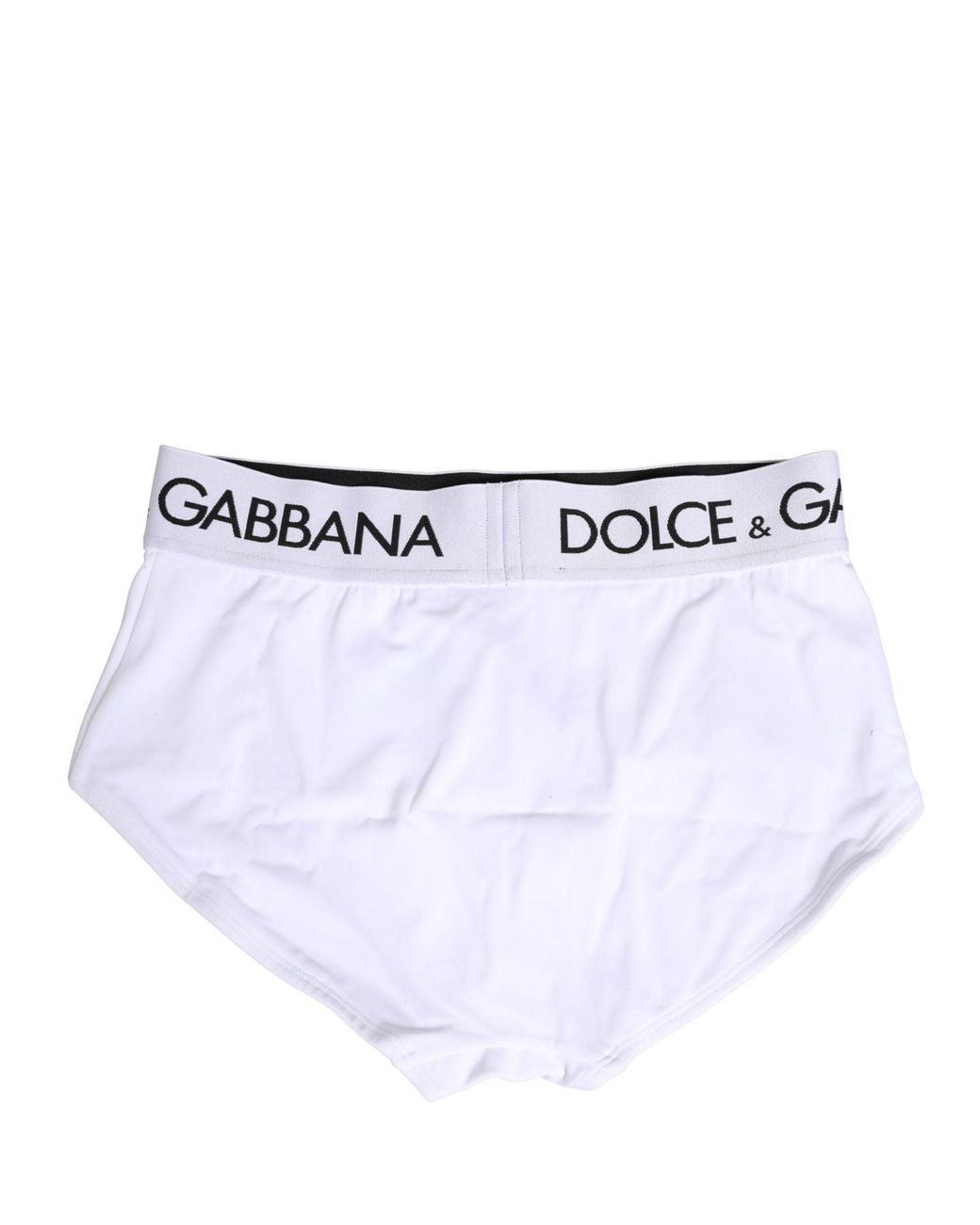 Dolce & Gabbana White Nylon Logo Waistband Panty Underwear Elastane Clothing
