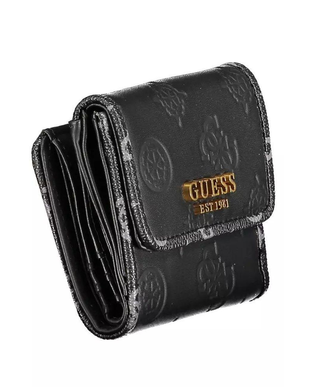 Guess Chic Dual Compartment Designer Wallet in Black | Lyst UK