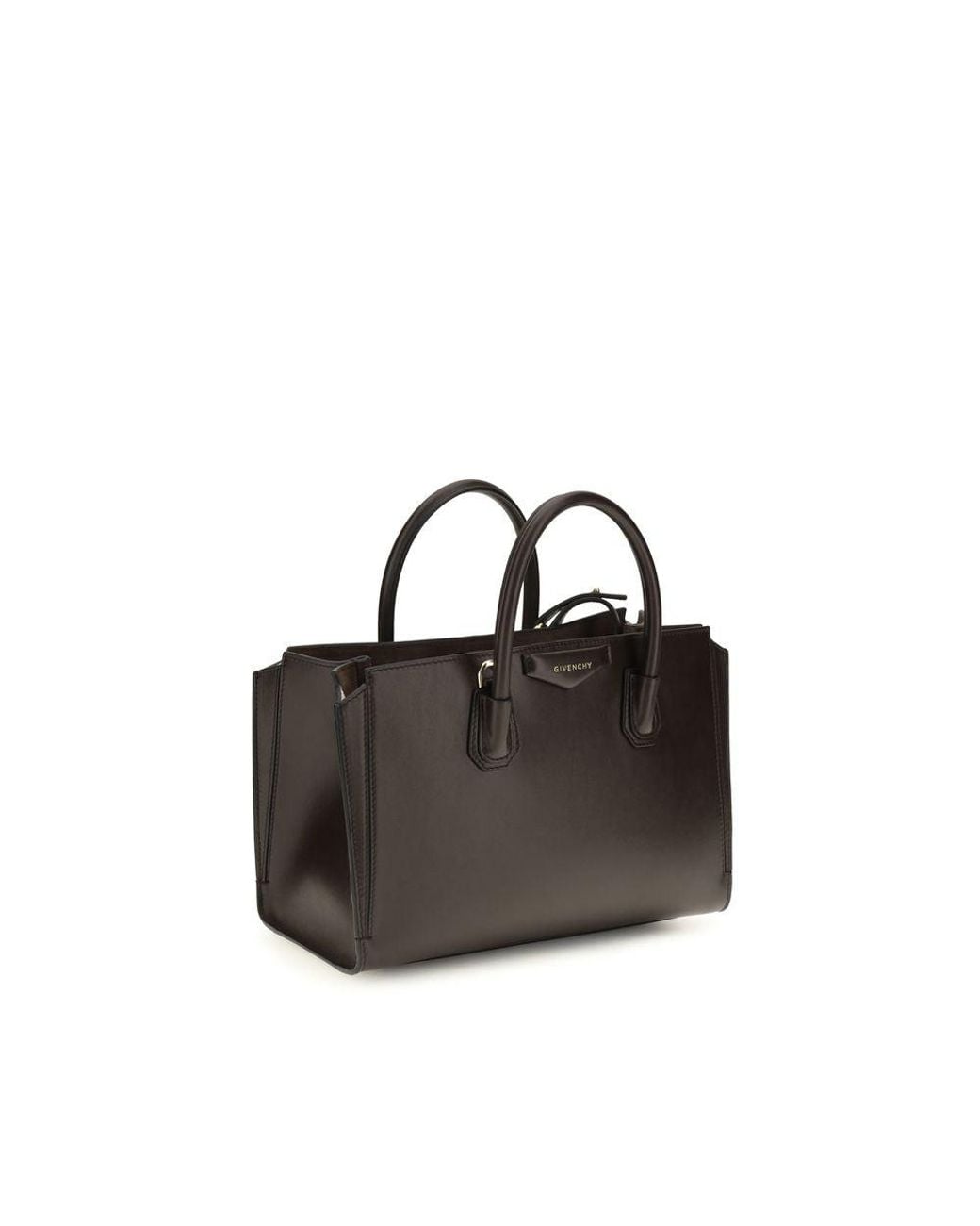 Givenchy Black Brown Calf Leather Bos Taurus Handbag