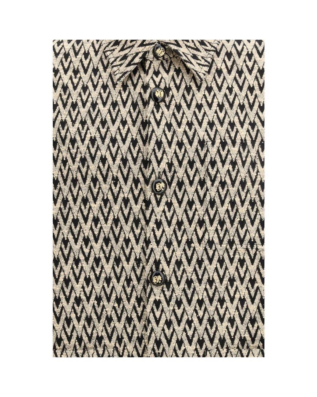 Valentino Garavani Gray Multicolor Cotton Coat for men