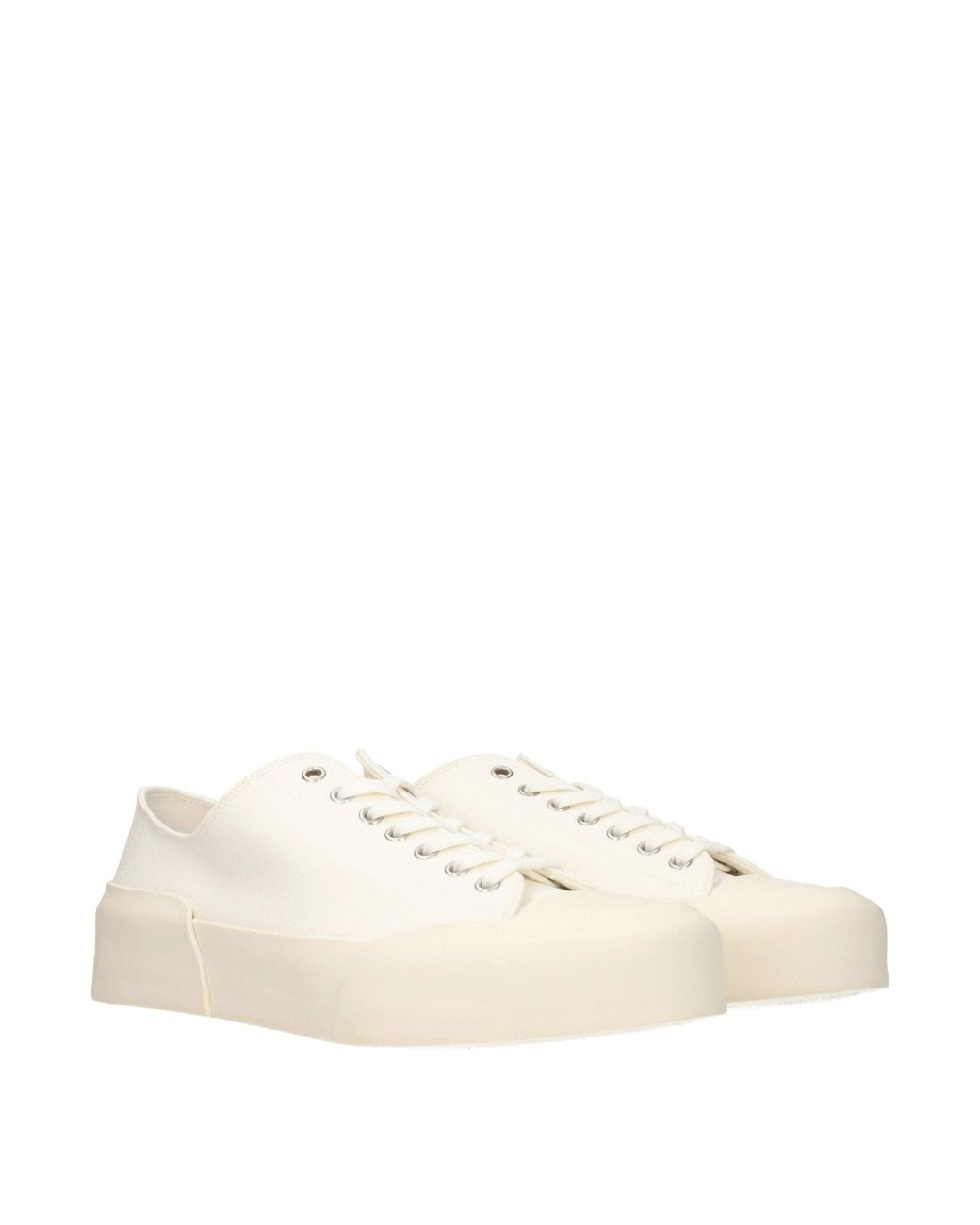 Jil Sander Natural Fabric Low Top Sneakers for men