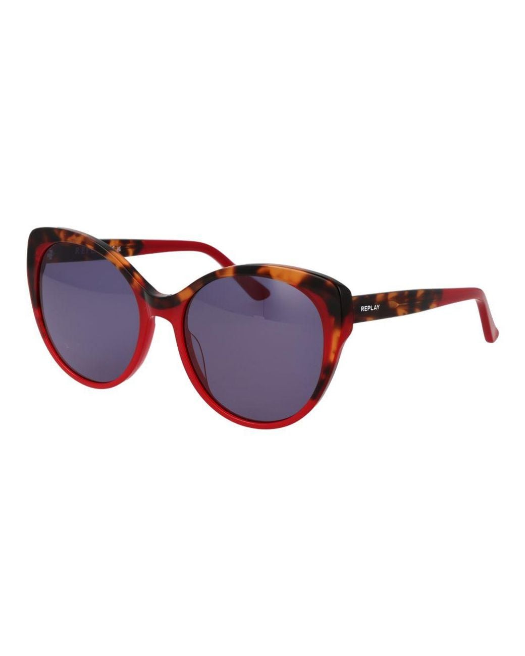 Replay Red Plastic Sunglasses