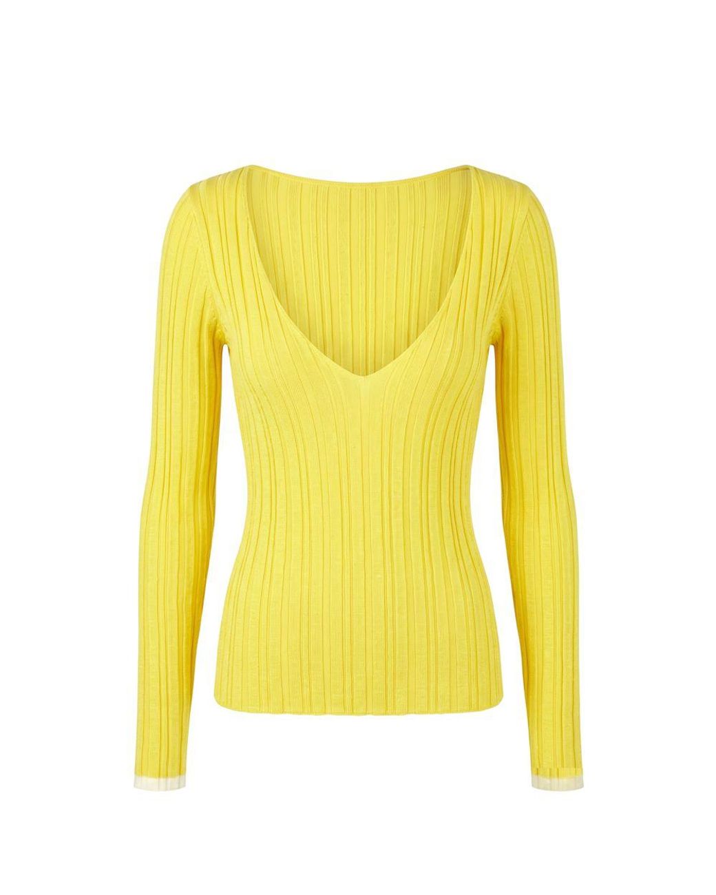 Trussardi Yellow Viscose Sweater