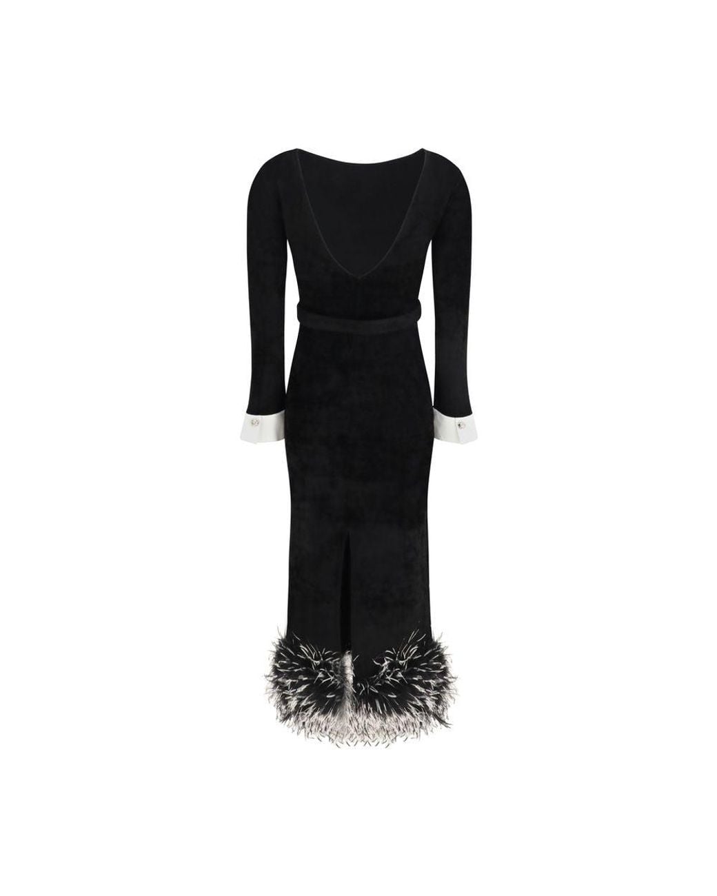 Self-Portrait Black Viscose Cocktail Dress