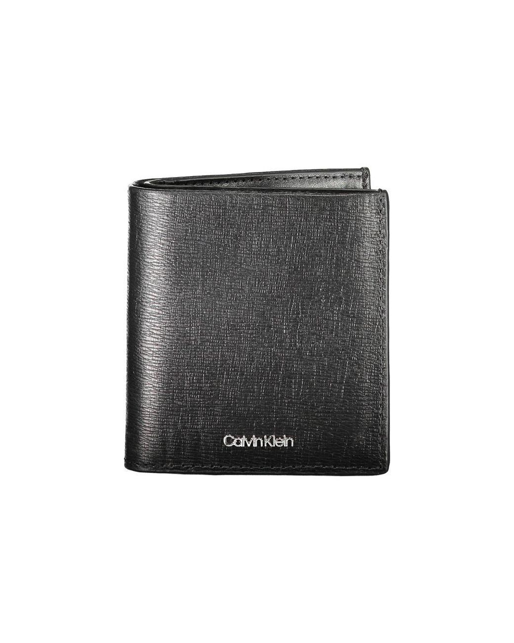 Calvin Klein Gray Leather Wallet for men