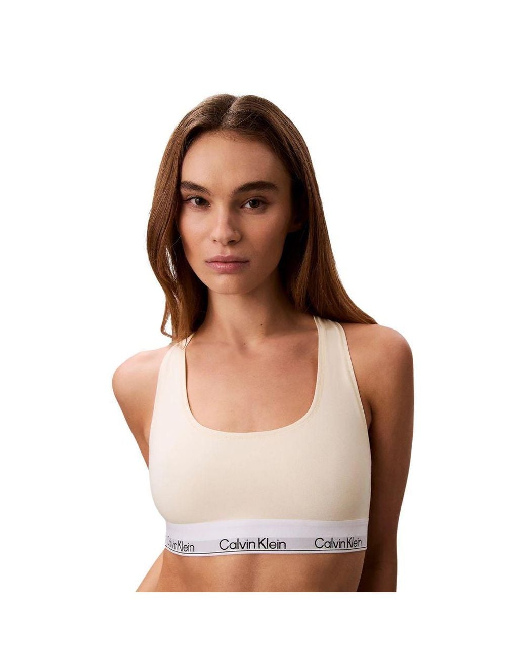 Calvin Klein Multicolor Beige Cotton Bra