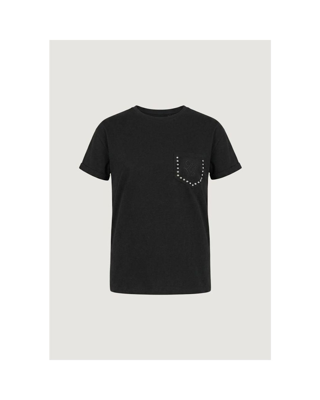 Liu Jo Black Cotton T-Shirt