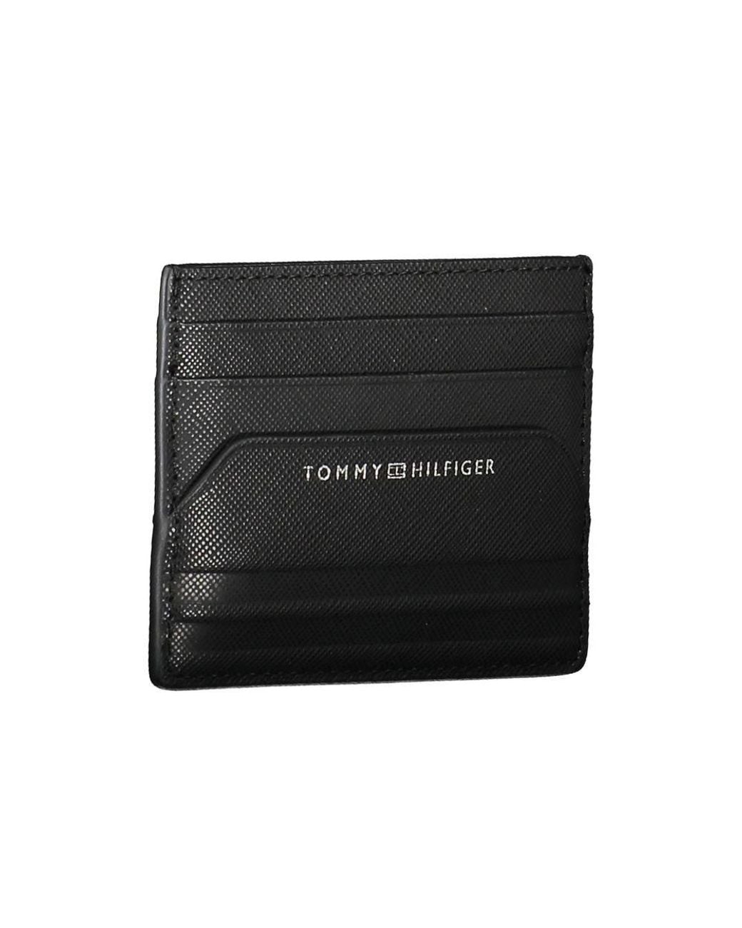 Tommy Hilfiger Black Leather Wallet for men