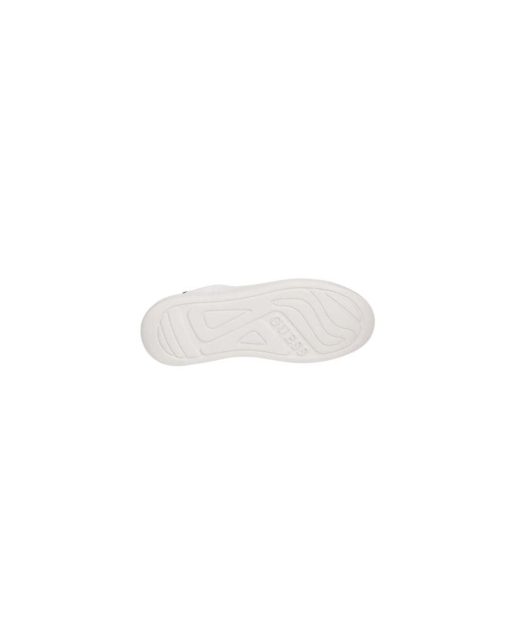 Guess White Silver Leather Sneakers