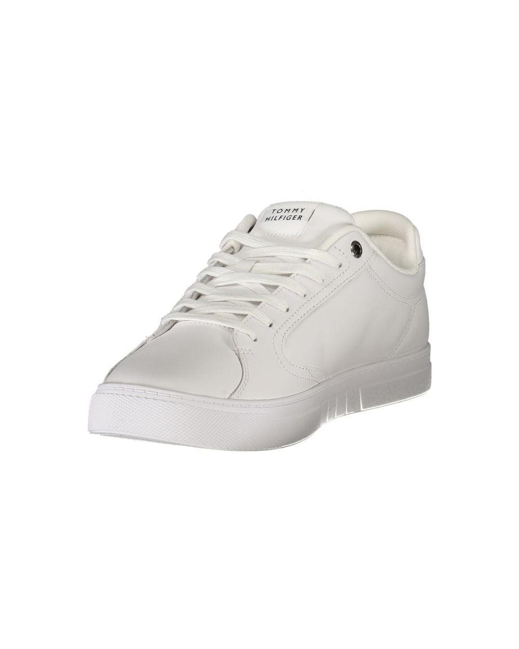 Tommy Hilfiger White Lowtop Stripe Sneakers for men
